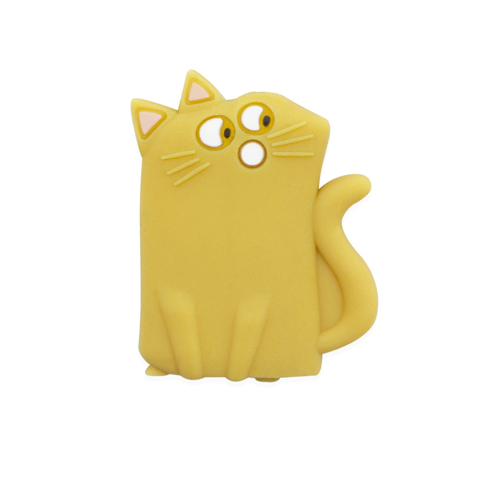 Serie de kitten de 100pcs al por mayor cuentas de silicona